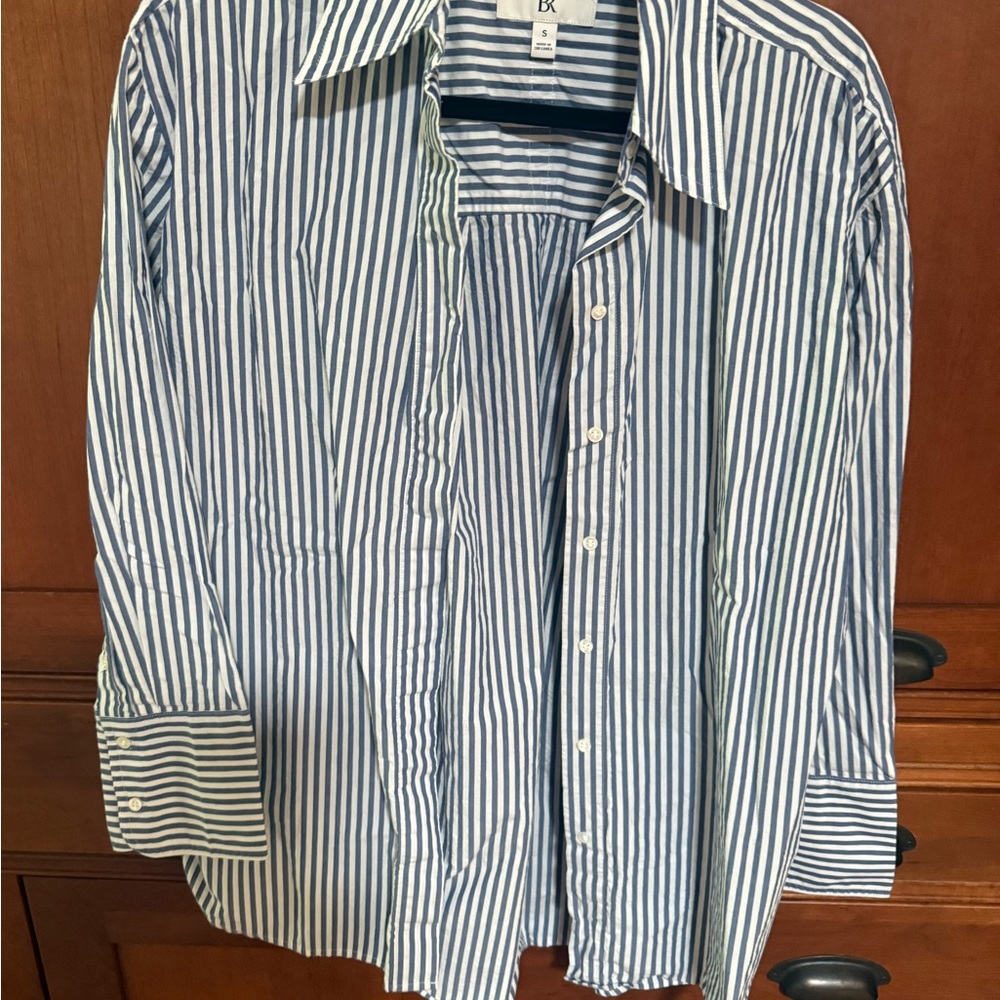 Banana Republic Striped Button-Up Shirt